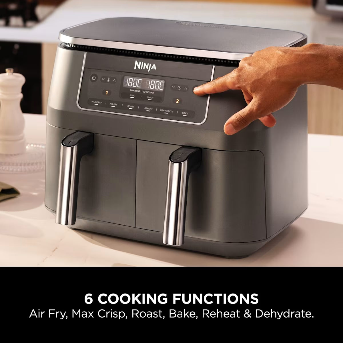 Ninja 6-in-1 Dual Zone Air Fryer 7.6L DZ300UK