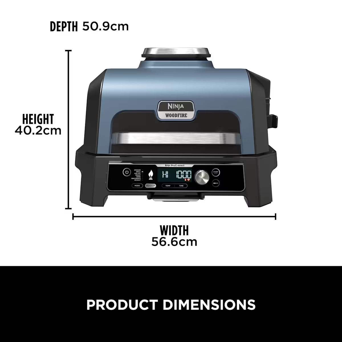 Ninja Woodfire Pro Connect XL Electric BBQ Grill & Smoker