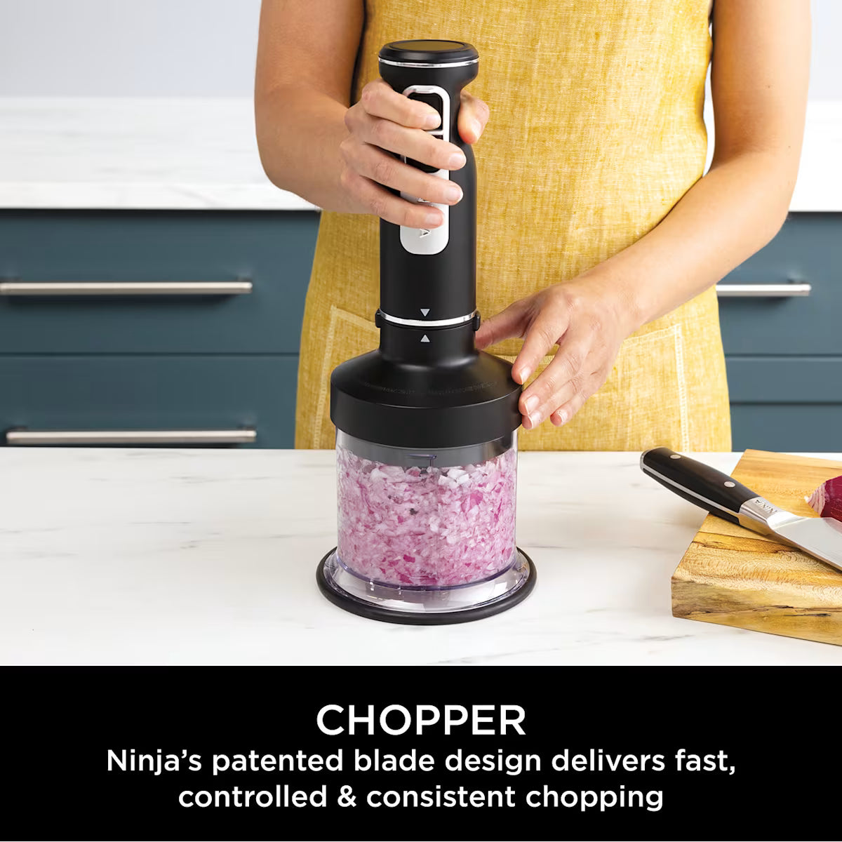 Ninja Foodi 3-in-1 Hand Blender, Mixer & Chopper CI100UK