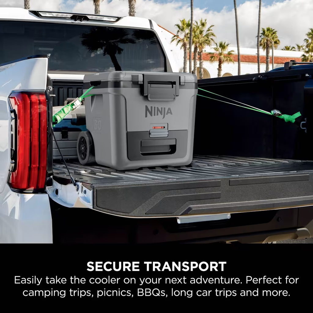 Ninja FrostVault 30QT/28L Wheeled Cooler with Dry Zone, Slate Grey FB230UKGY