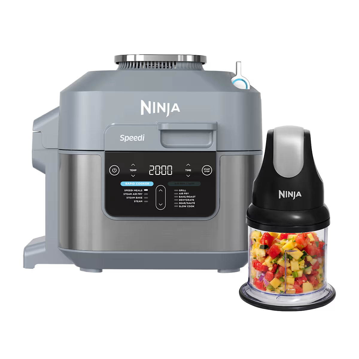 Ninja Speedi 10-in-1 Rapid Cooker and Air Fryer with Stackable Chopper Exclusive Bundle