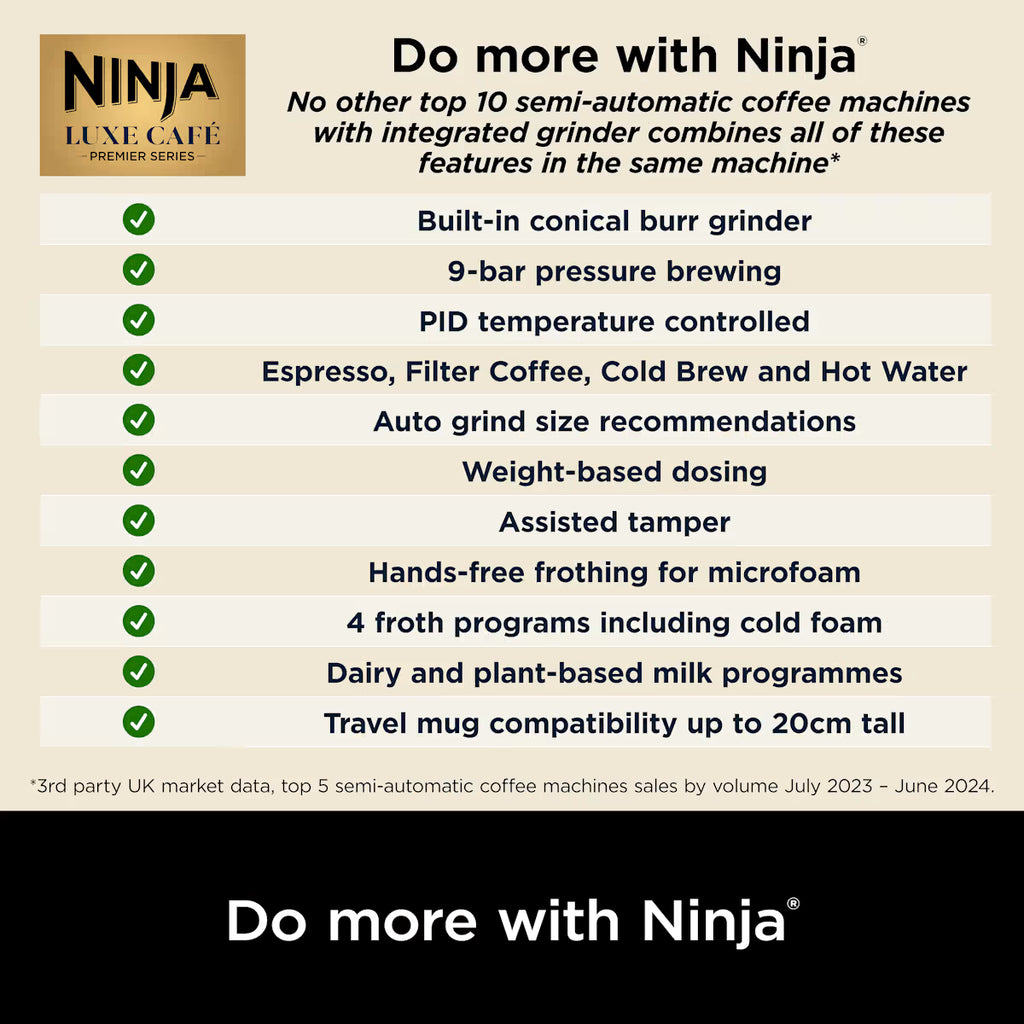 Ninja Luxe Caf¨¦ Premier Espresso Machine ES601UK