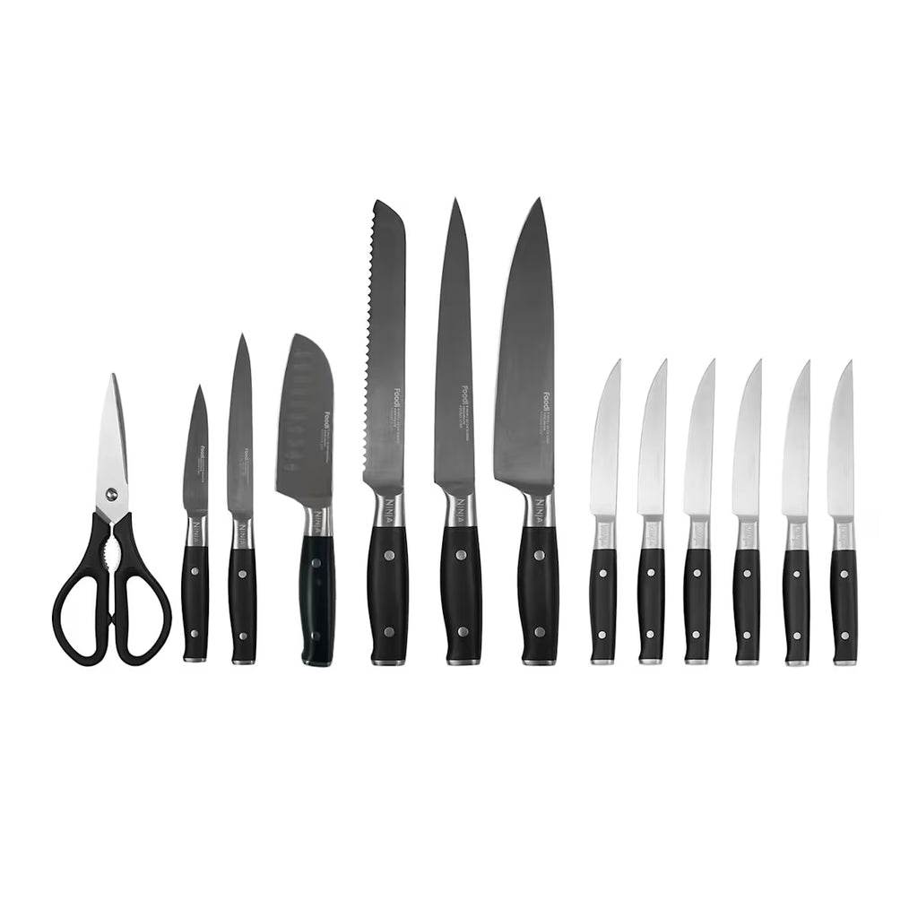 Refurbished Ninja Foodi StaySharp Knife Block, 14-Piece Set [K32014UKDBREF] | Excellent Condition