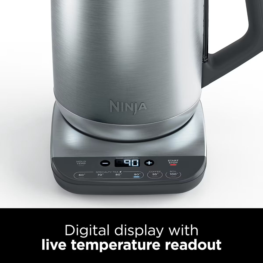 Ninja Stainless Steel Perfect Temperature Kettle, Rapid Boil ¨C KT201UK