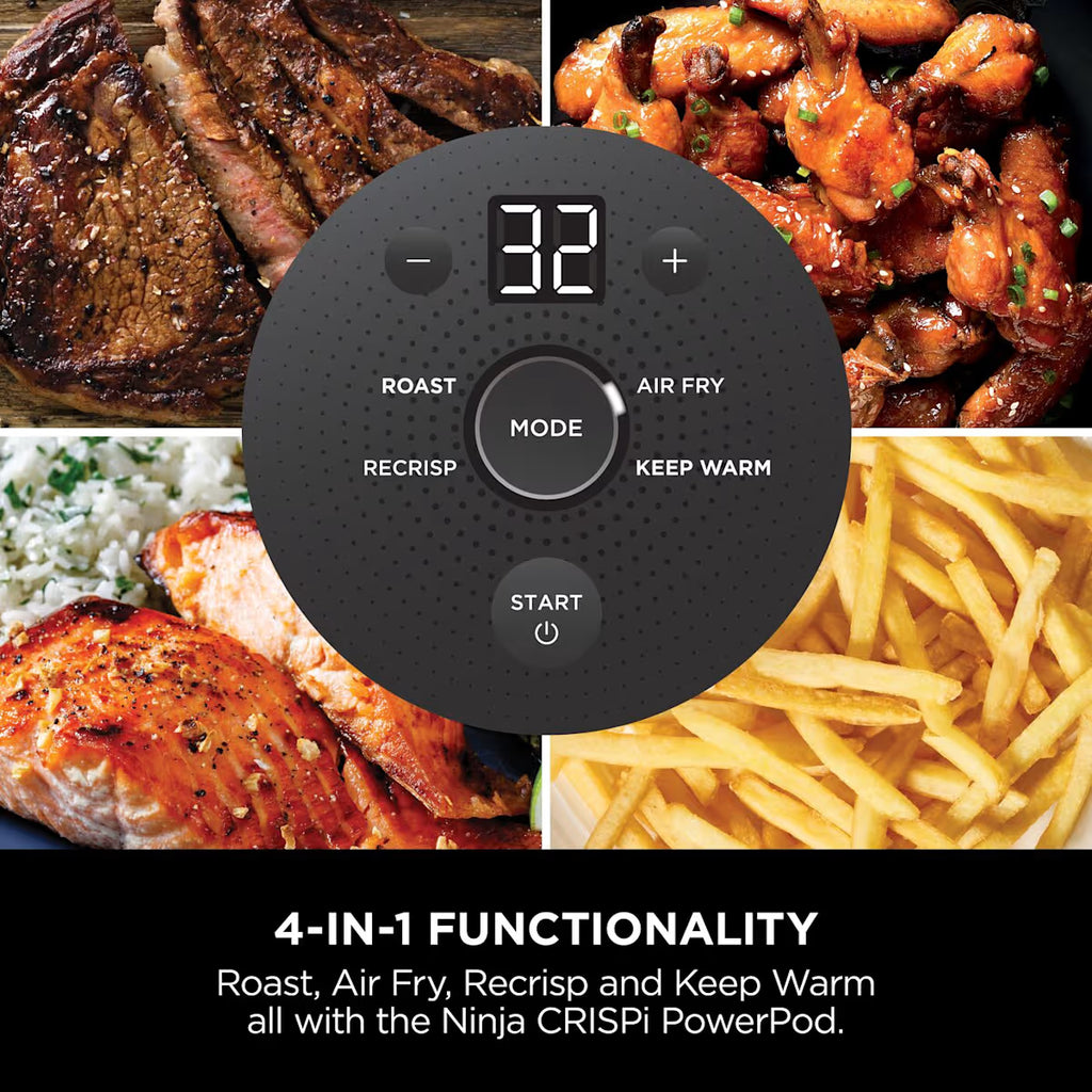 Ninja CRISPi 4-in-1 Portable Glass Air Fryer - Stone FN101UKST