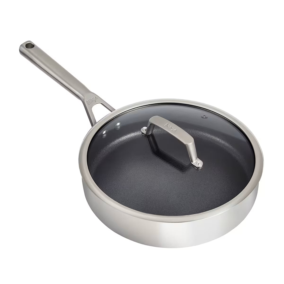 Exclusive Ninja ZEROSTICK Stainless Steel Cookware Bundle - 6-Piece Set