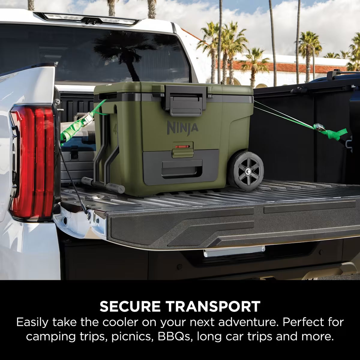Ninja FrostVault 45QT/42L Wheeled Cooler with Dry Zone ¨C Olive FB245EUUKDBGN