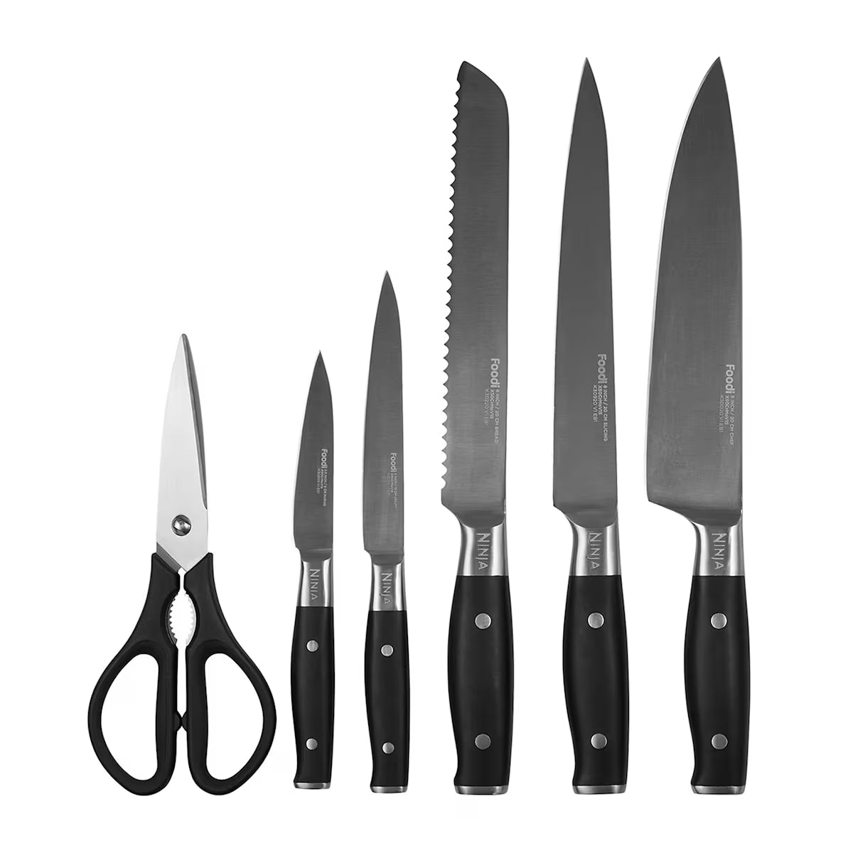 Ninja Foodi Stainless Steel Pan and Knife Block Set - C65KB6UK