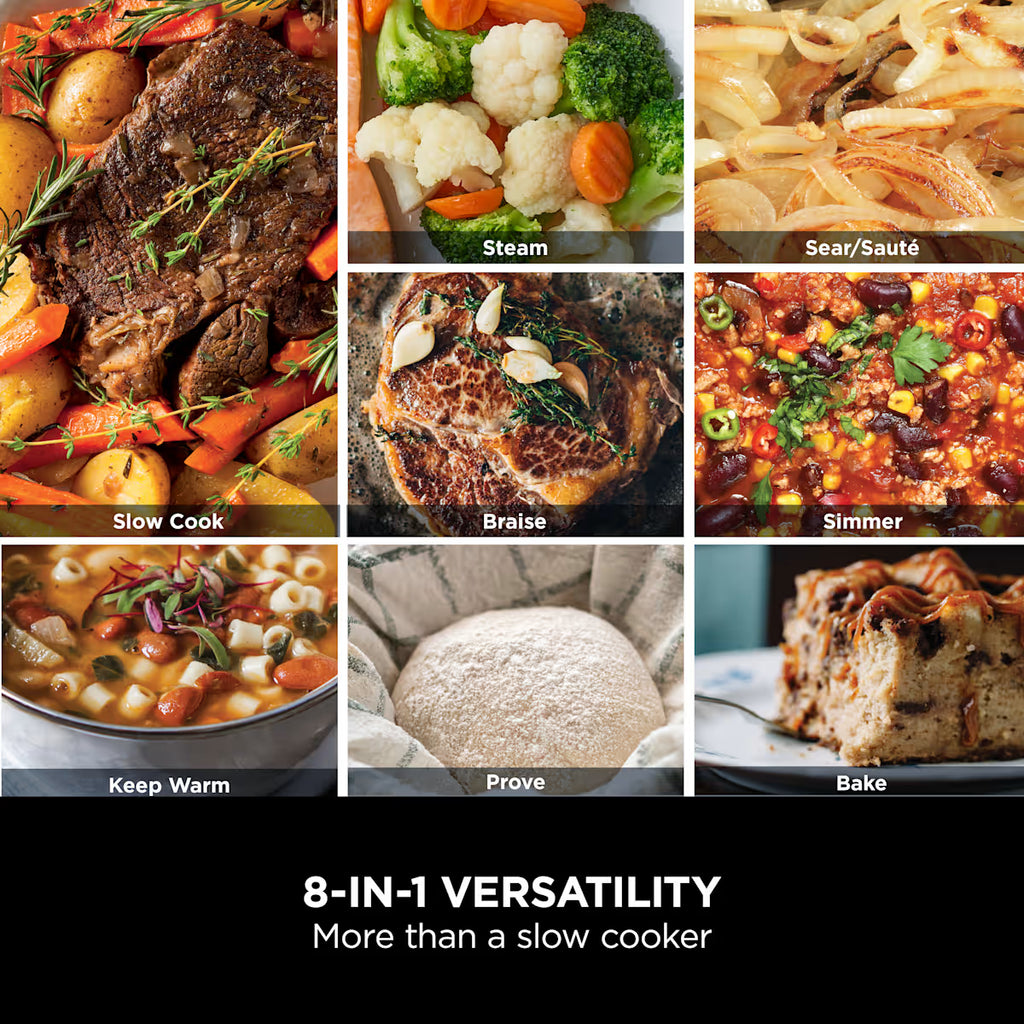 Ninja Foodi 8-in-1 PossibleCooker Slow Cooker & Multi-Cooker Sea Salt Grey [MC1001UK]
