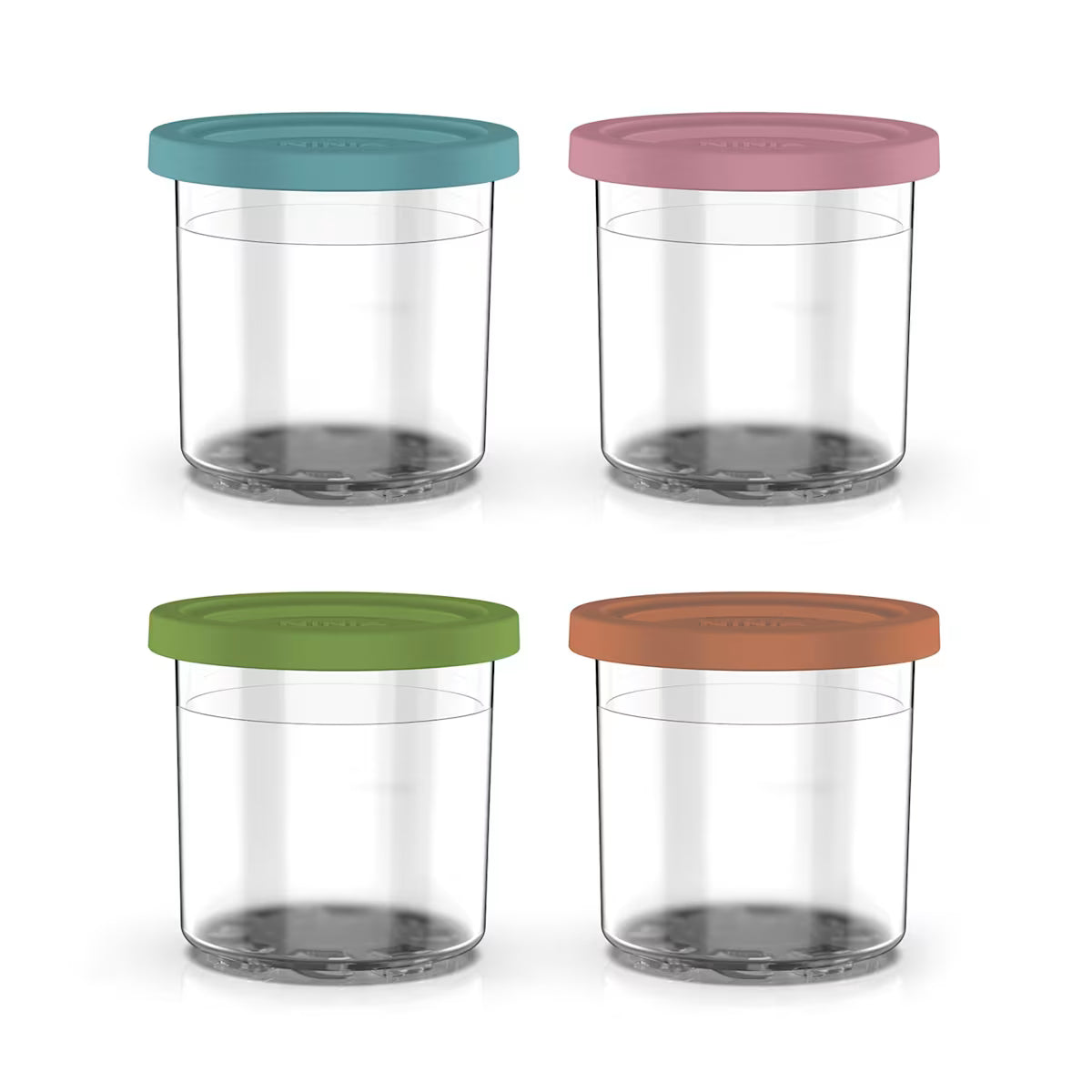 Ninja Ice Cream Maker Dessert Tubs with Coloured Lids (Set of 4)