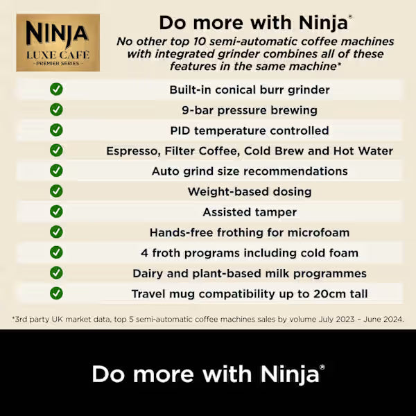 Ninja Luxe Caf¨¦ Premier Espresso Machine - Cyber Space ES601UKCY