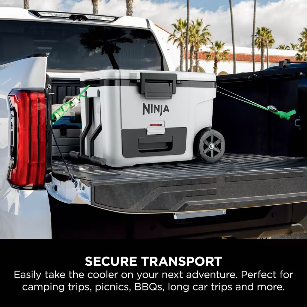 Ninja FrostVault 45QT/42L Wheeled Cooler with Dry Zone, Cloud White FB245UKWH