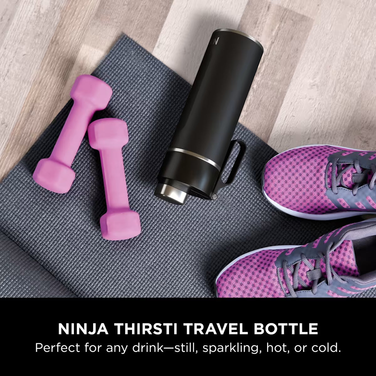 Ninja Thirsti 530 ml Travel Bottle ¨C Black DW1801EUUKBK