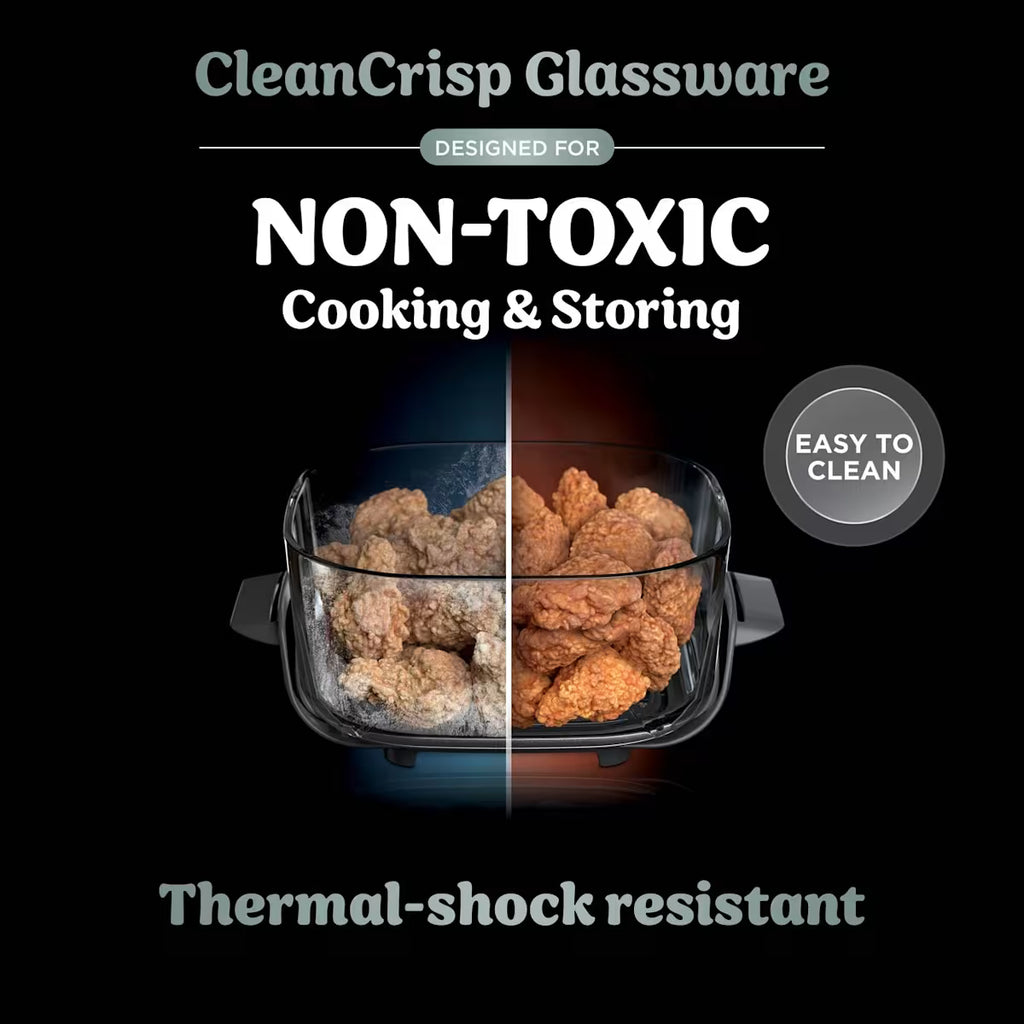 Ninja CRISPi 4-in-1 Portable Glass Air Fryer - Sage FN101UKSG