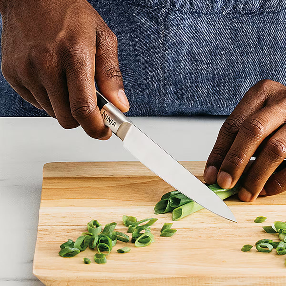 Refurbished Ninja Foodi StaySharp Knife Block with Integrated Sharpener ¨C 5-Piece Set [K32005UKREF] | Excellent Condition