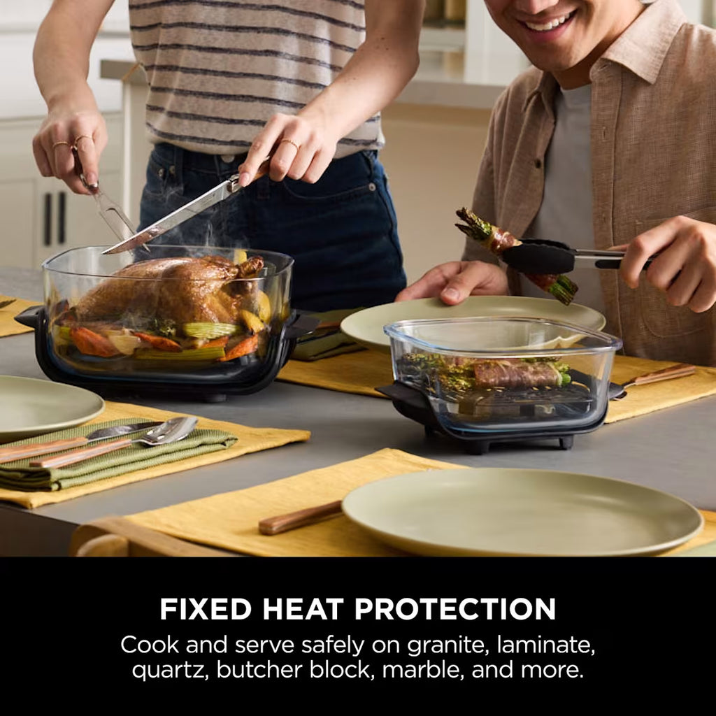 Ninja CRISPi 4-in-1 Portable Glass Air Fryer - Sage FN101UKSG
