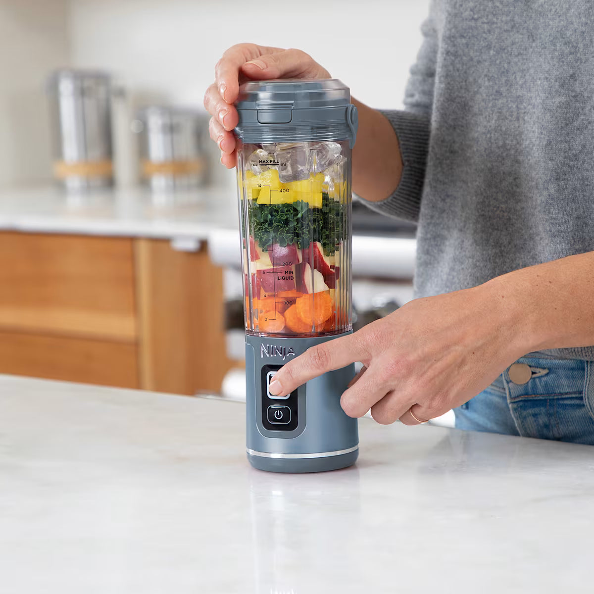 Ninja Blast Cordless Portable Blender ¨C Denim Blue [BC151UKNV]