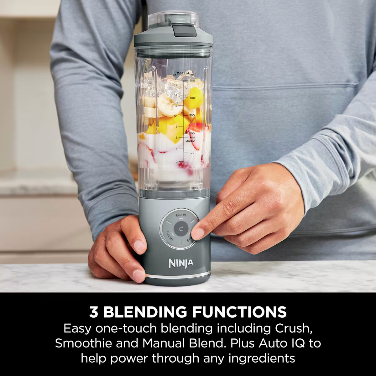 Ninja Blast Max Portable Blender - Silver BC251UKSL