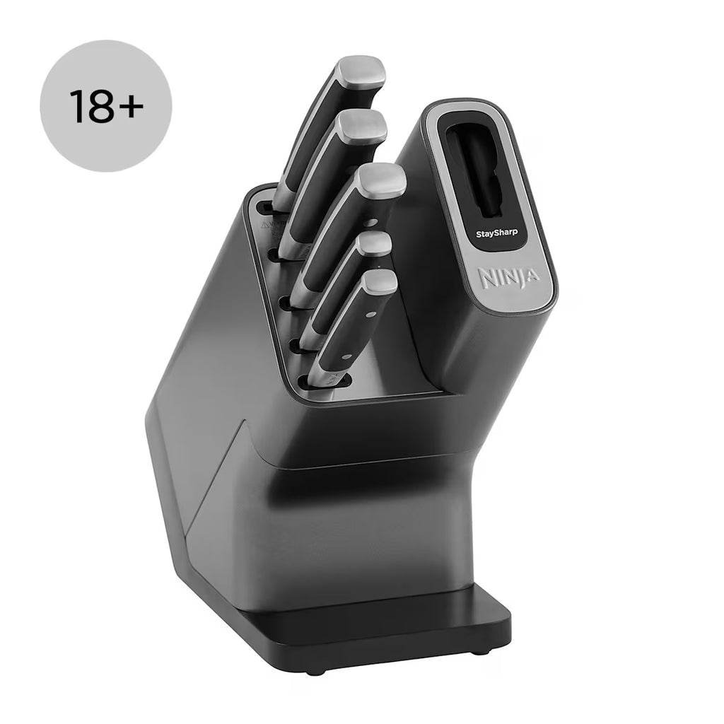 Ninja Foodi StaySharp Knife Block with Integrated Sharpener ¨C 5-Piece Set [K32005UK]