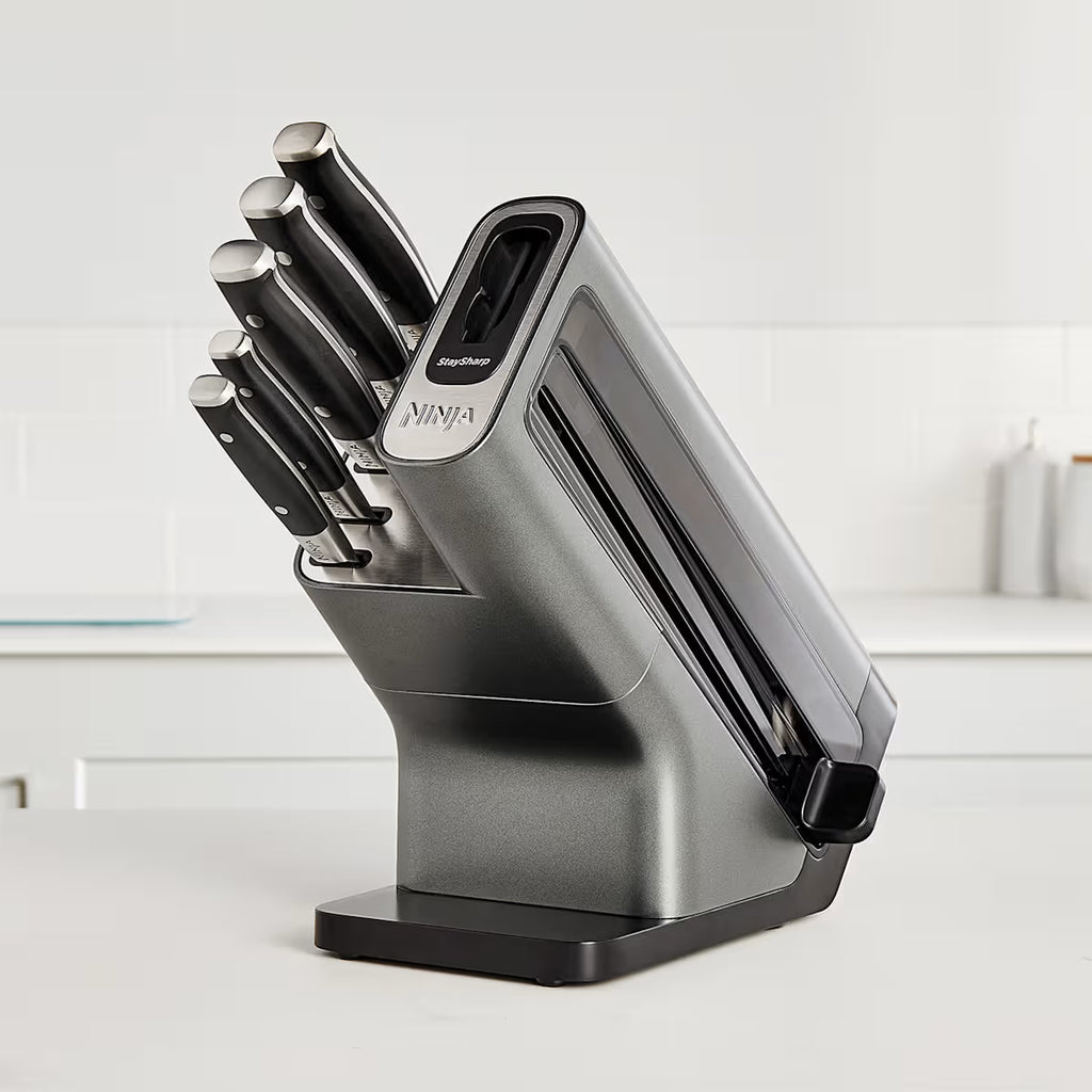 Ninja Foodi StaySharp Knife Block with Integrated Sharpener ¨C 5-Piece Set [K32005UK]