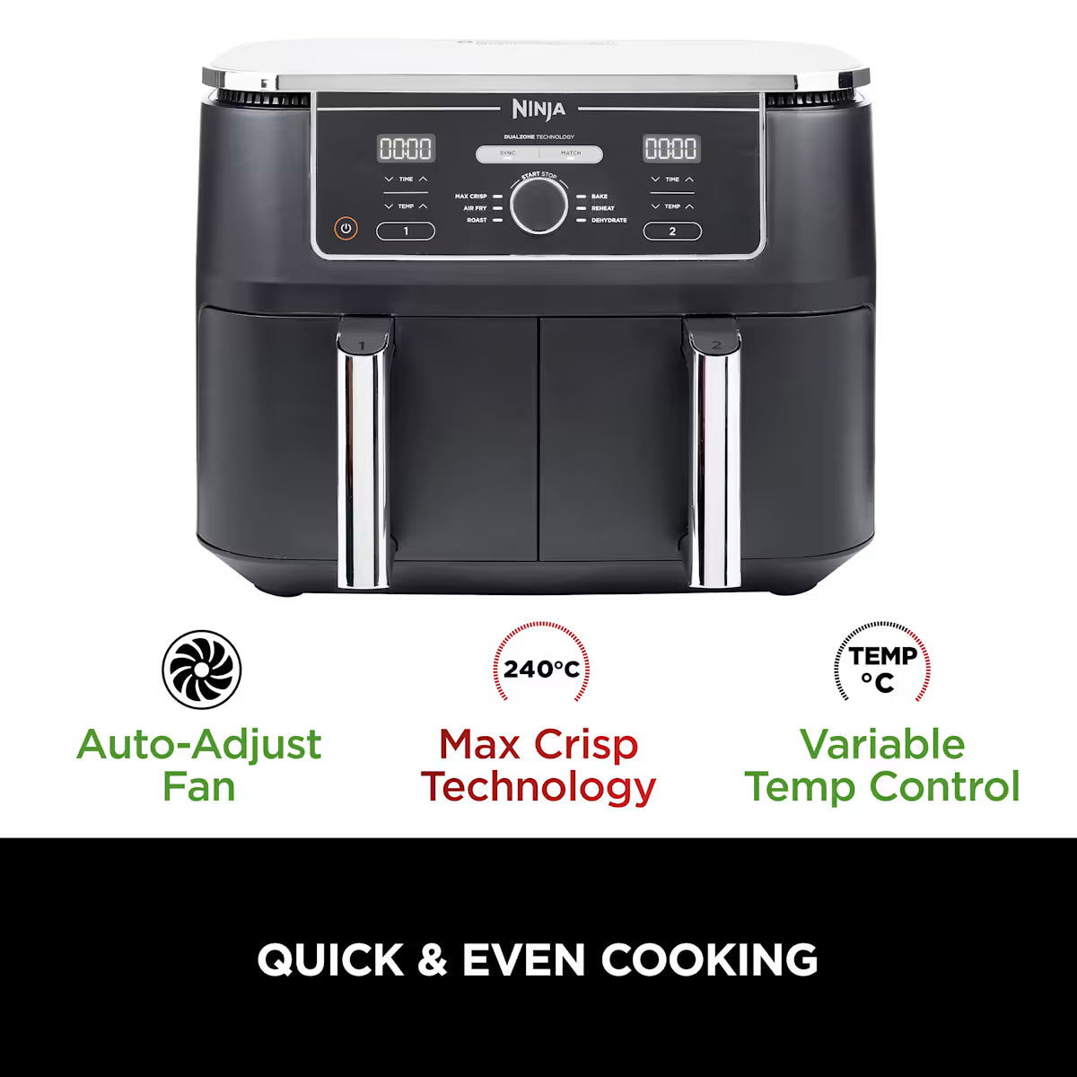 Ninja Foodi MAX Dual Zone Air Fryer AF400UK