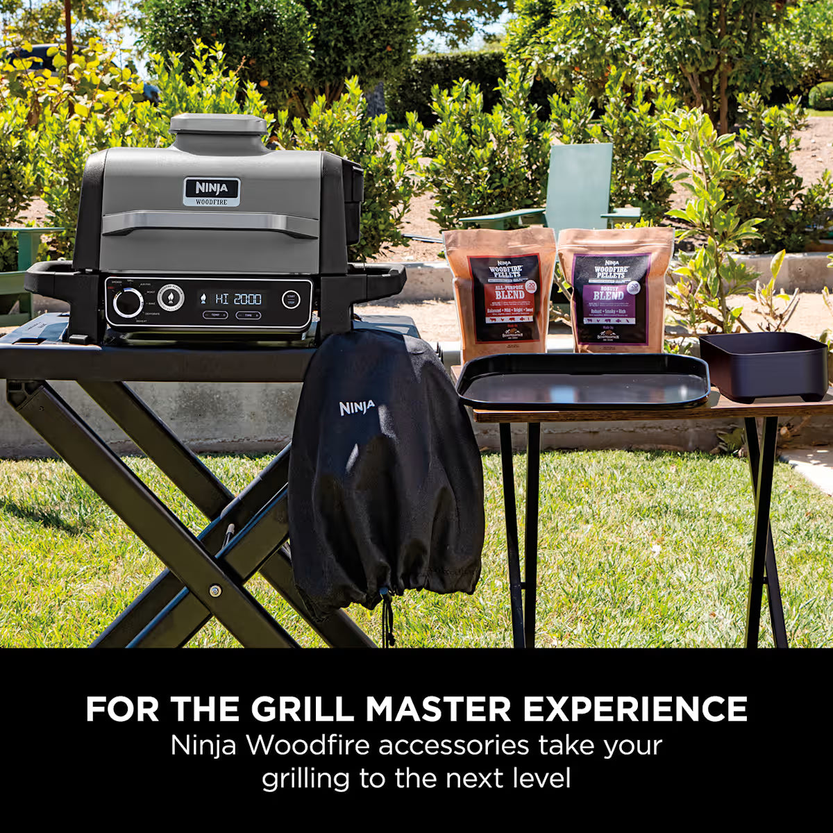 Ninja Woodfire Electric BBQ Grill Combo Crisper Basket - OG701UK