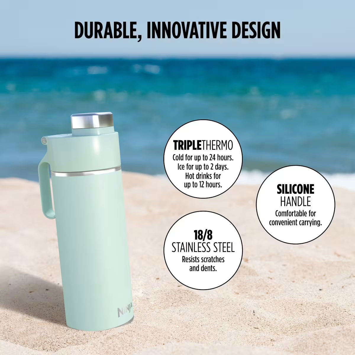 Ninja Thirsti 700 ml Travel Bottle ¨C Mint DW2401EUUKMT