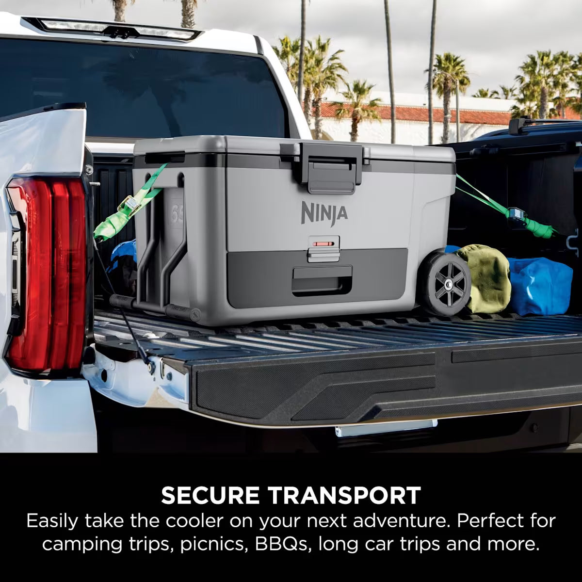 Ninja FrostVault 65QT/61L Wheeled Cooler with Dry Zone, Slate Grey FB265EUUKGY